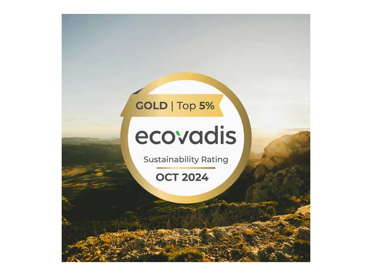 We have renewed our EcoVadis Gold rating